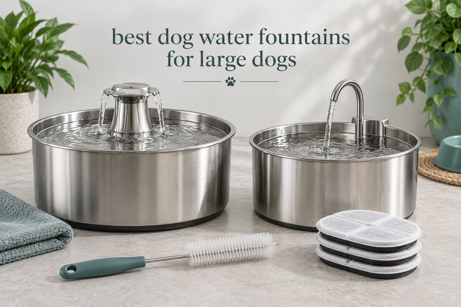 best dog water fountains for large dogs