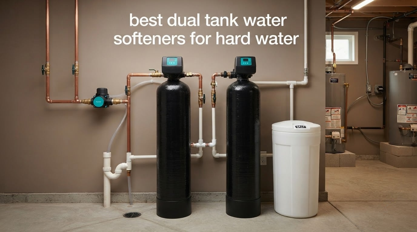 best dual tank water softeners for hard water