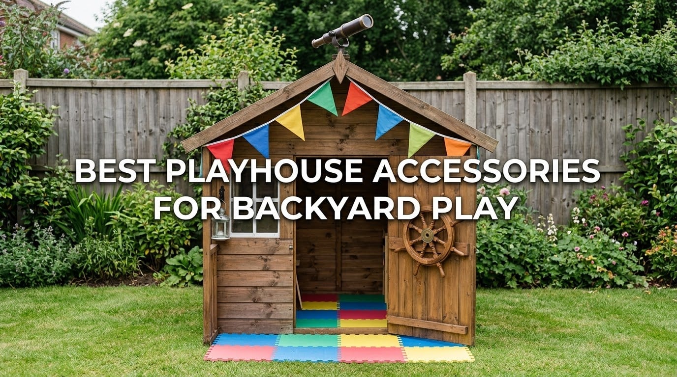 best playhouse accessories for backyard play
