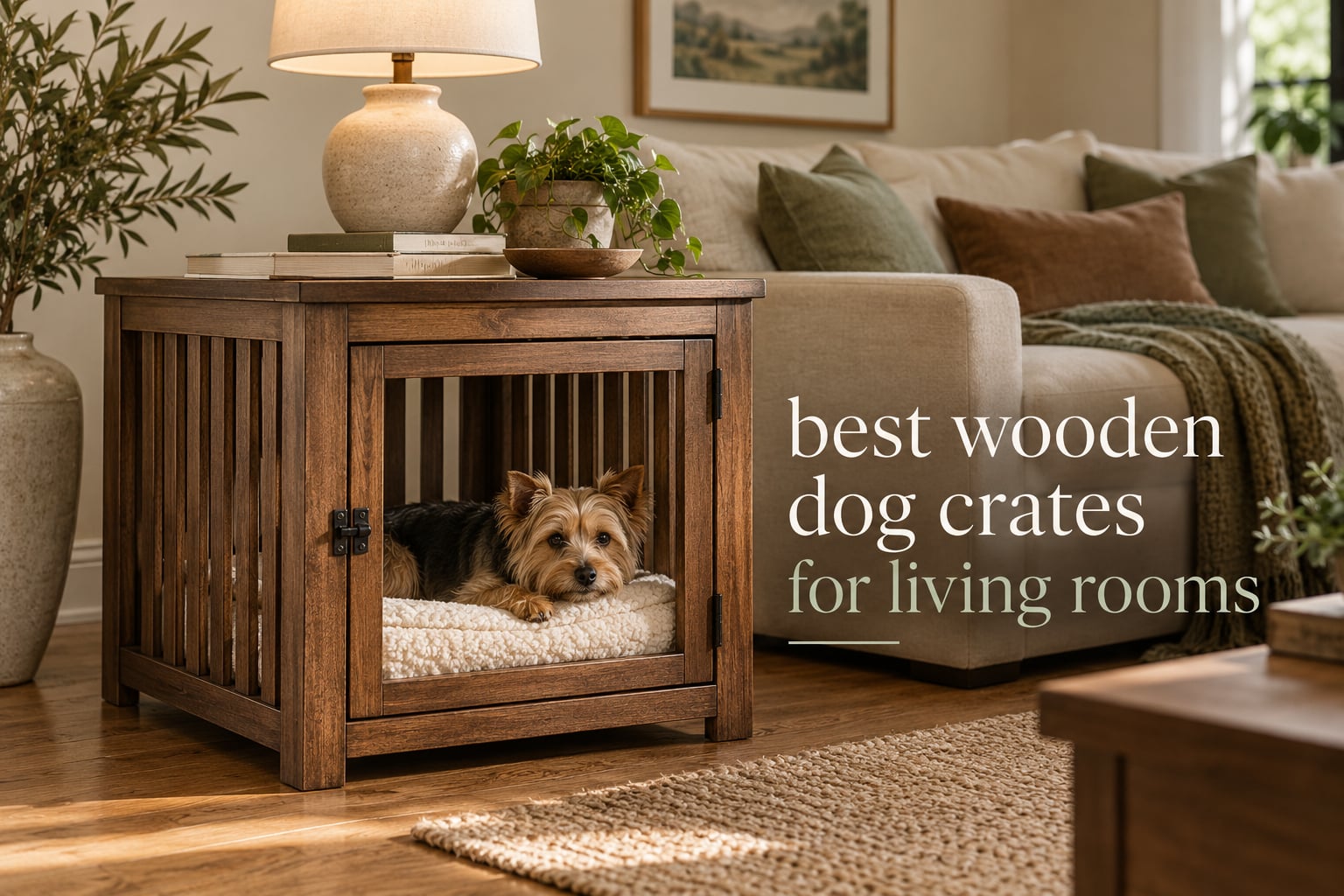 best wooden dog crates for living rooms