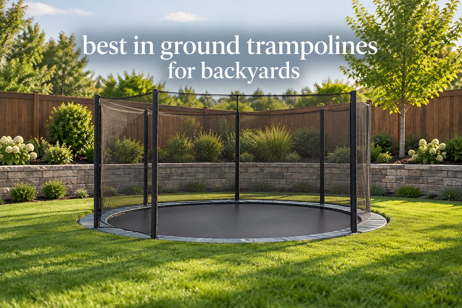 best in ground trampolines for backyards