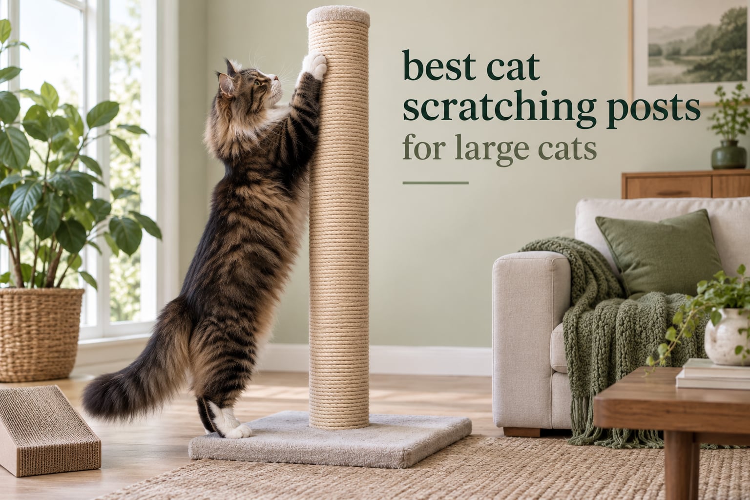 best cat scratching posts for large cats