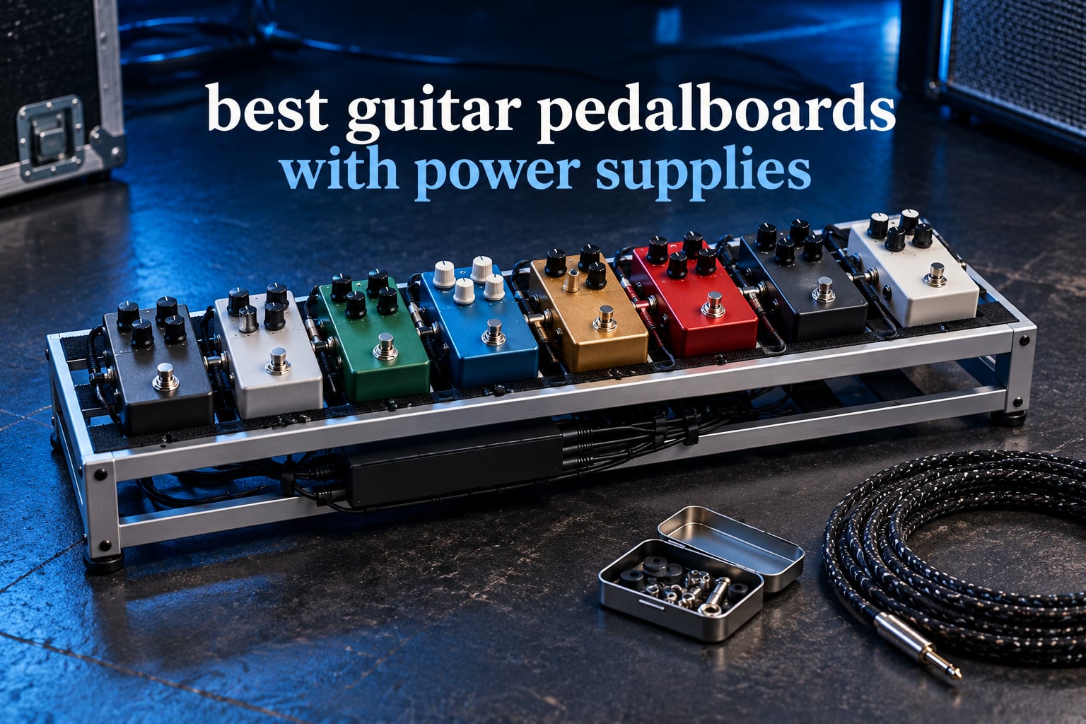 best guitar pedalboards with power supplies