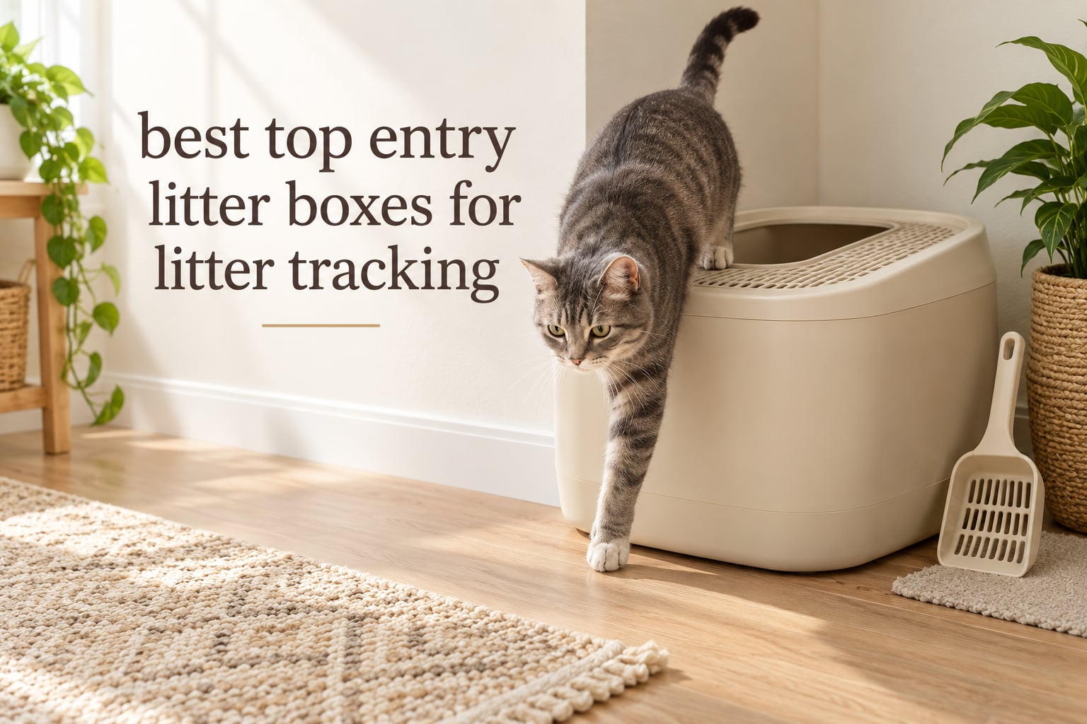best top entry litter boxes for litter tracking
