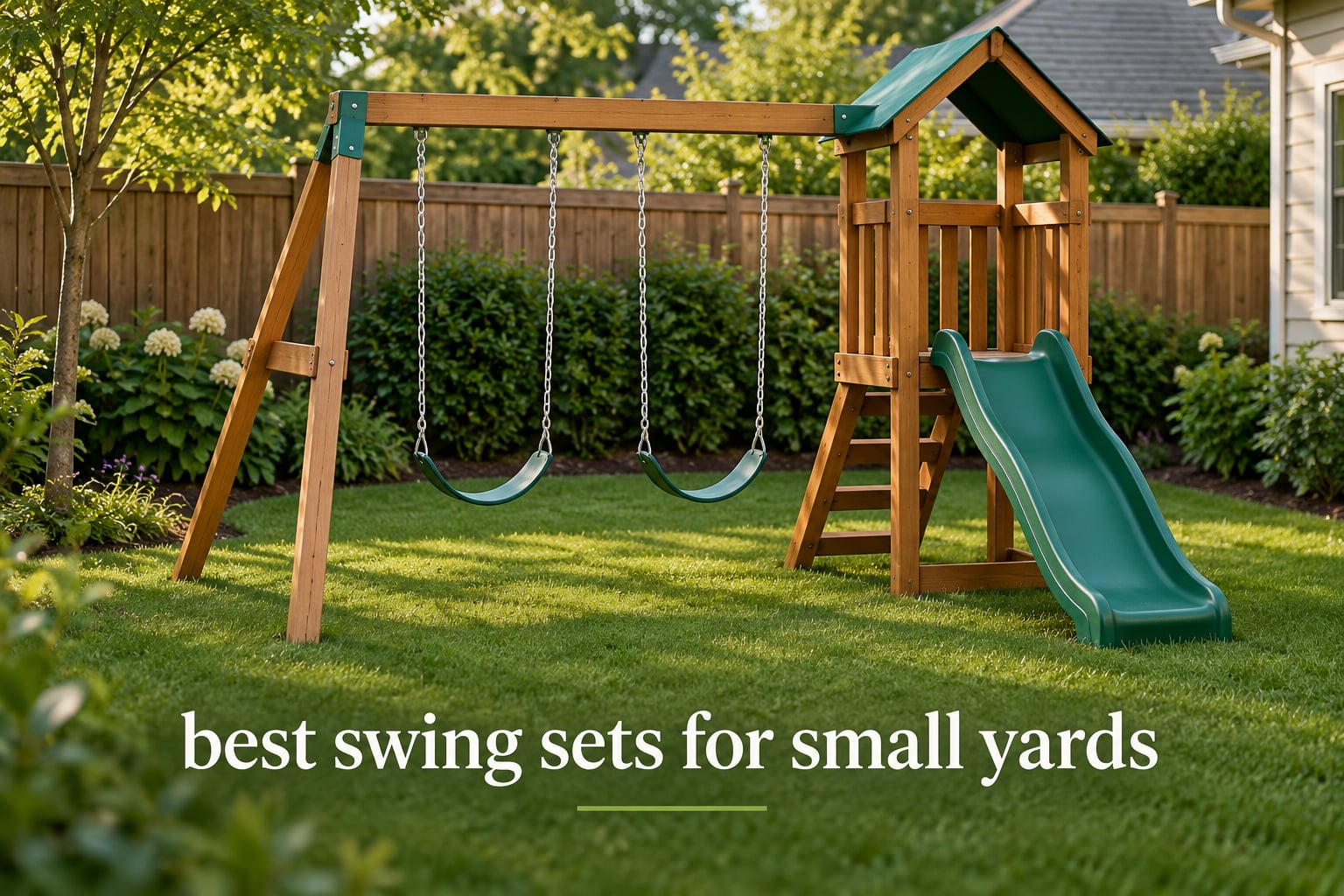 best swing sets for small yards
