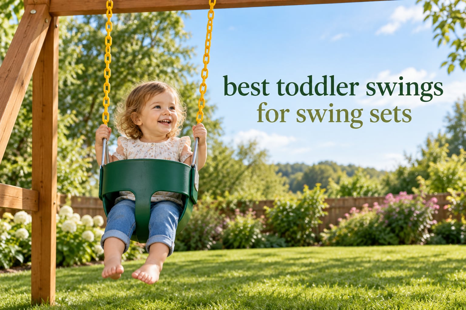 best toddler swings for swing sets