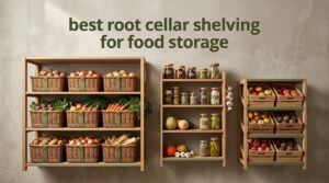 best root cellar shelving for food storage
