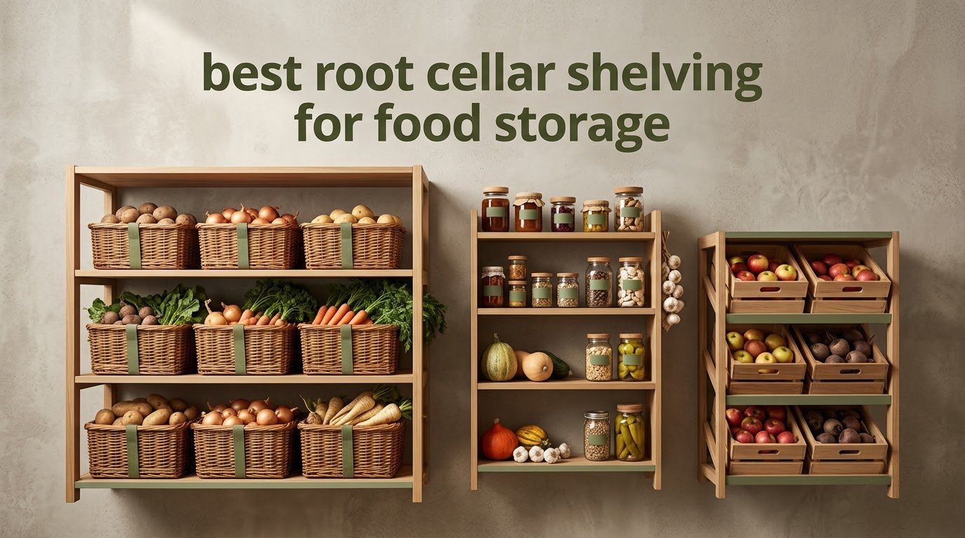best root cellar shelving for food storage