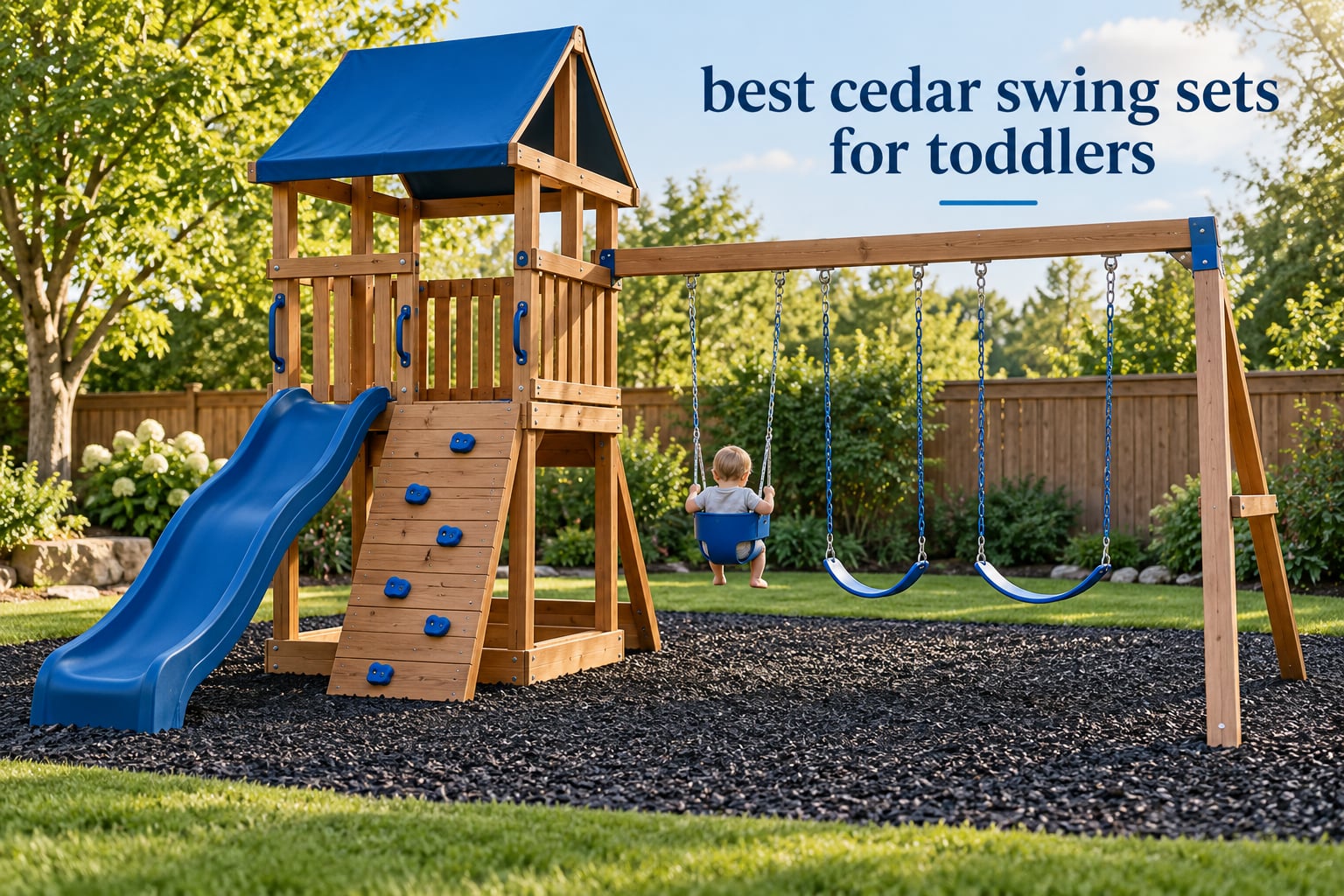 best cedar swing sets for toddlers
