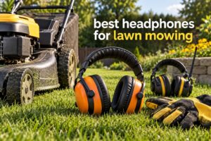 best headphones for lawn mowing