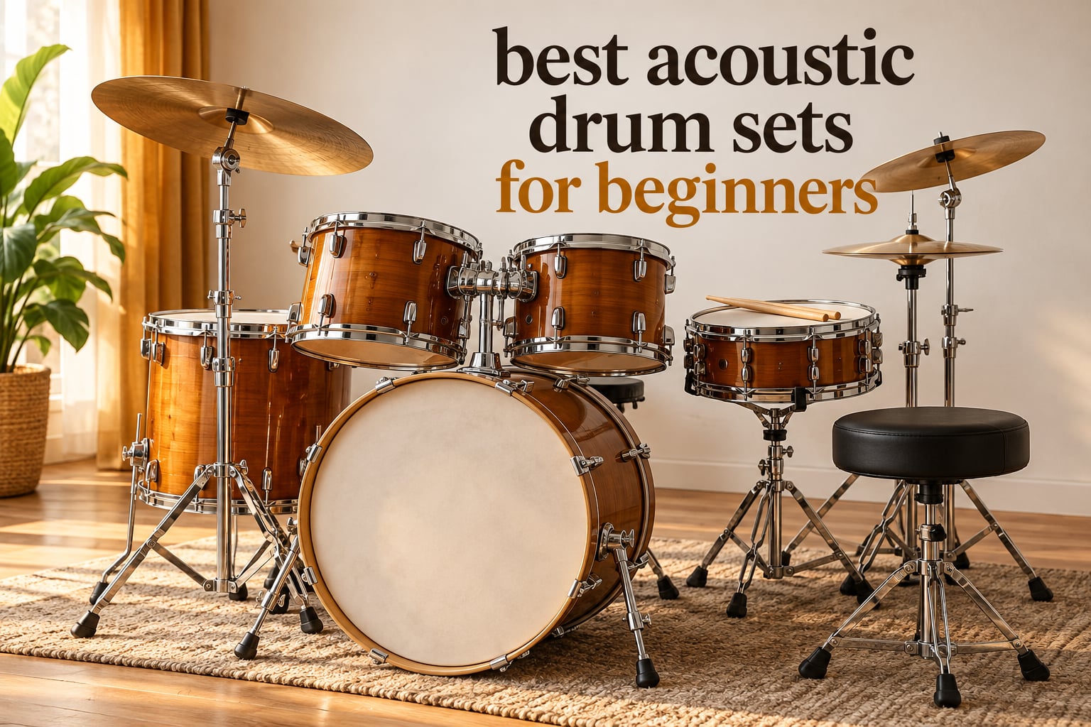 best acoustic drum sets for beginners