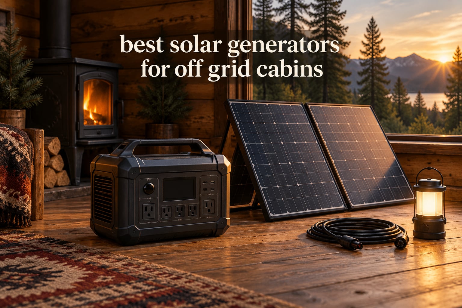best solar generators for off grid cabins