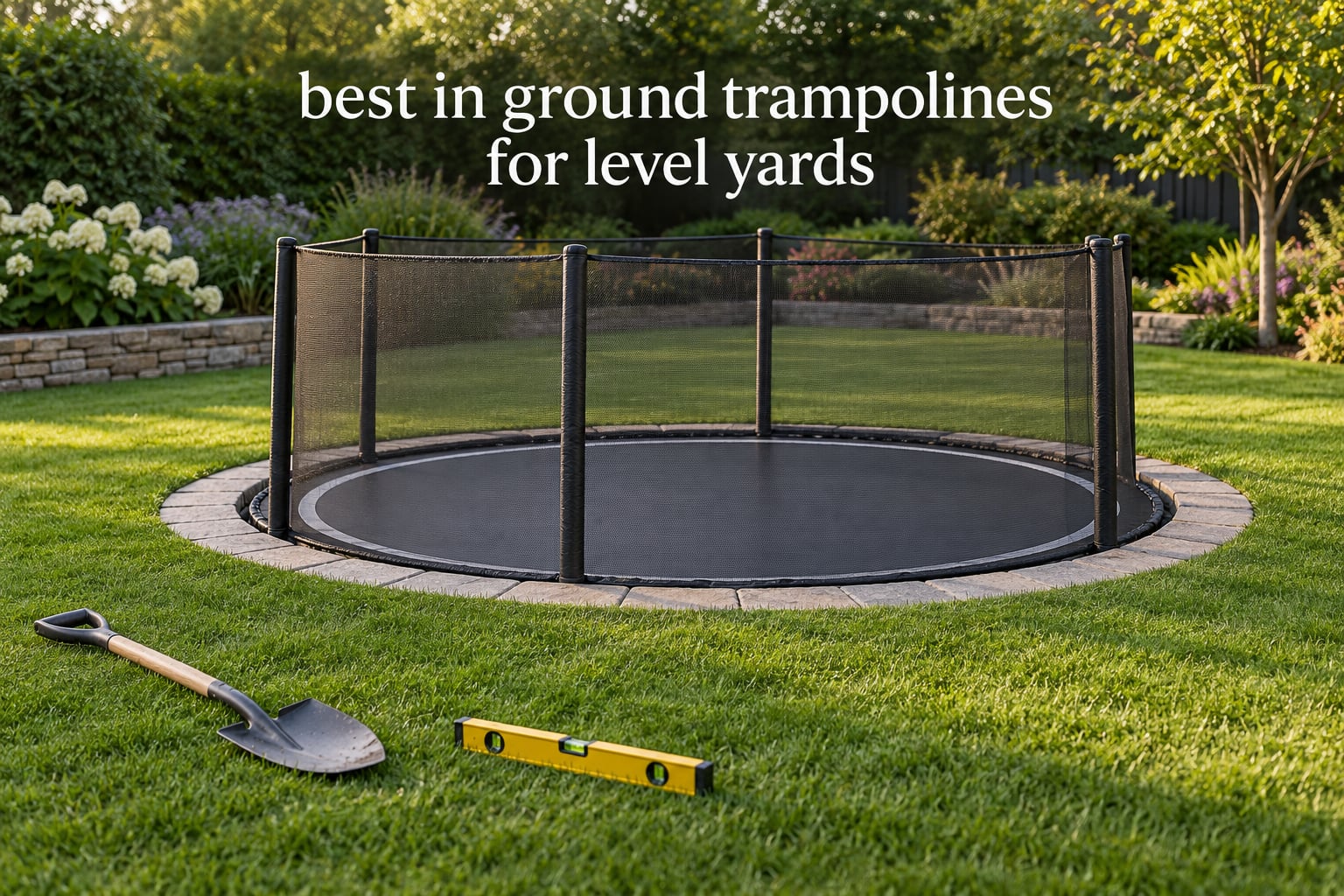best in ground trampolines for level yards