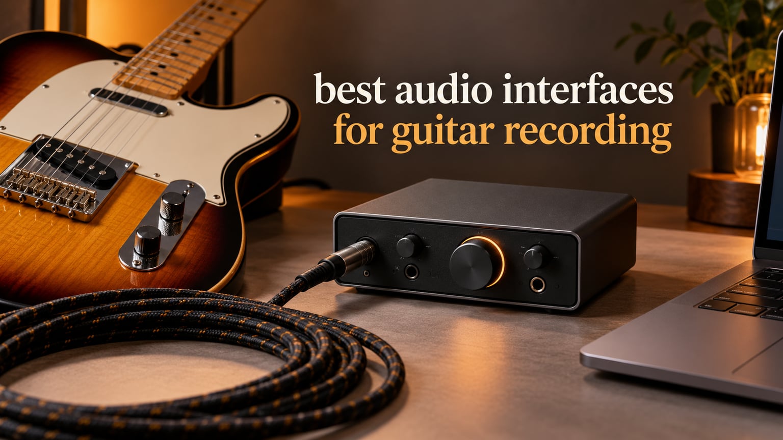 best audio interfaces for guitar recording