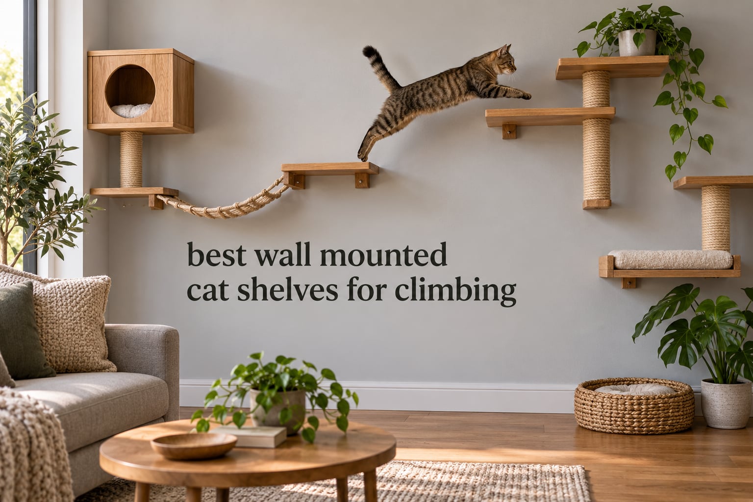 best wall mounted cat shelves for climbing