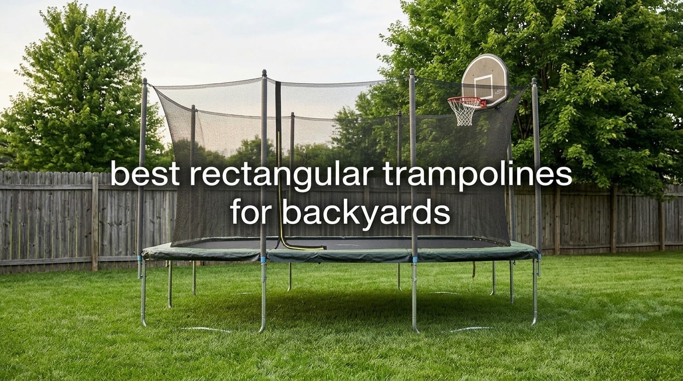 best rectangular trampolines for backyards