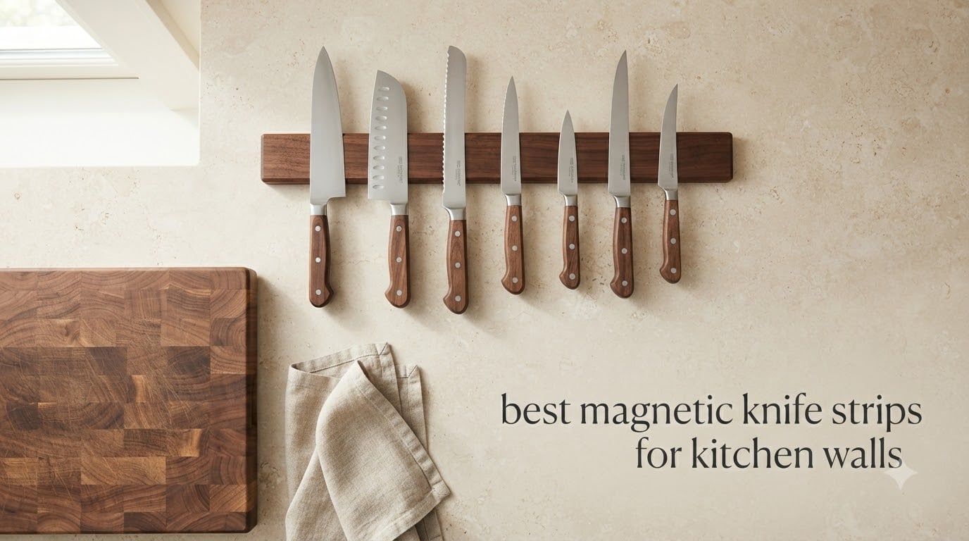 best magnetic knife strips for kitchen walls