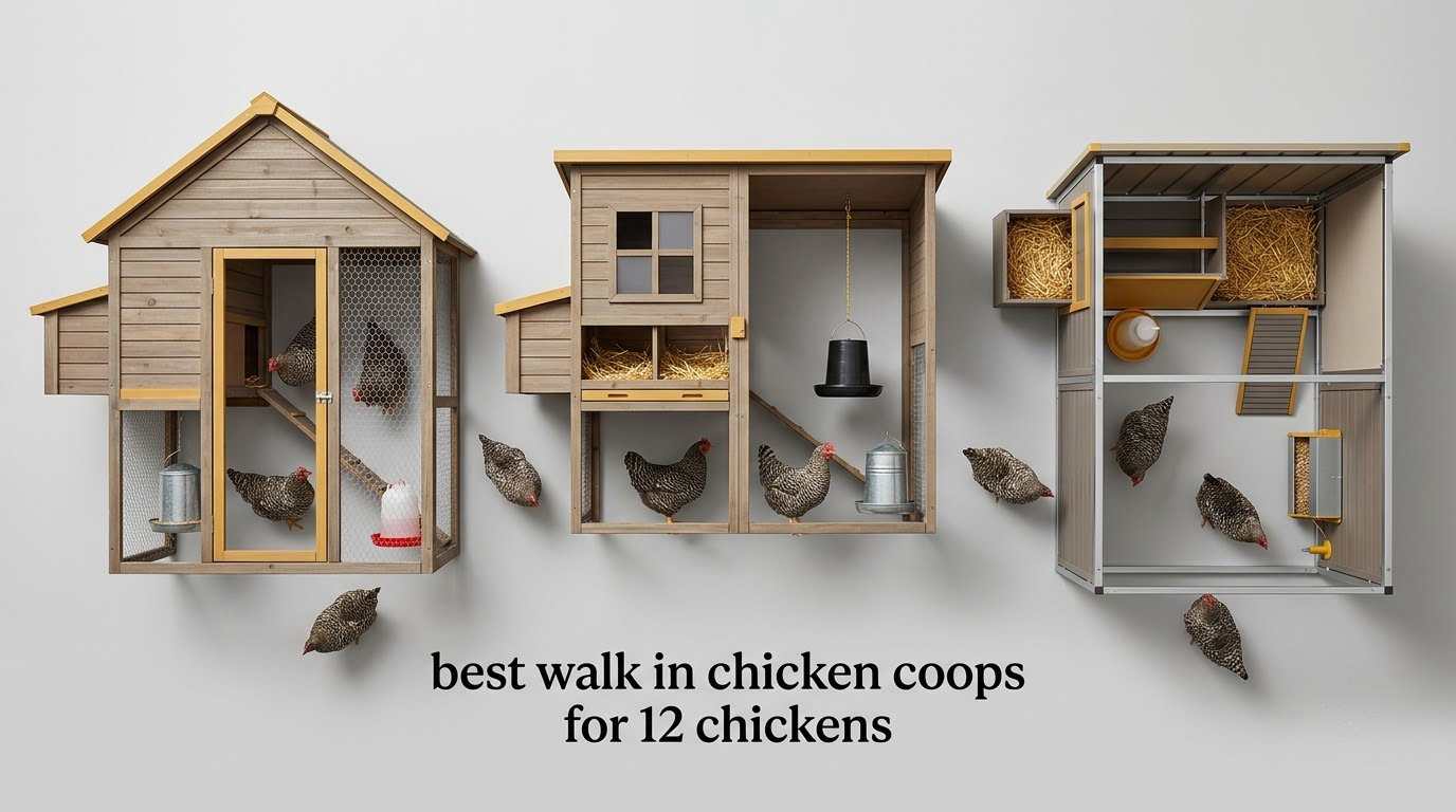 best walk in chicken coops for 12 chickens